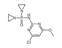 N-[bis(aziridin-1-yl)phosphoryl]-4-chloro-6-methoxypyrimidin-2-amine结构式