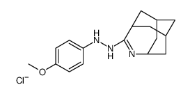 5-(2-(p-Methoxyphenyl)hydrazino)-4-azatricyclo(4.3.1.1(sup 3,8))undec-4-ene hydrochloride Structure