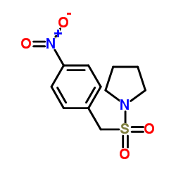 1-[(4-Nitrobenzyl)sulfonyl]pyrrolidine Structure