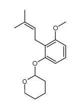 4-[2-(2-tetrahydropyranyloxy)-6-methoxyphenyl]-2-methylbut-2-ene Structure