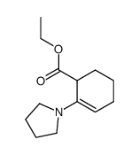 ethyl 2-(1-pyrrolidinyl) 2-cyclohexenecarboxylate结构式