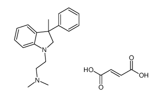 dimethyl-[2-(3-methyl-3-phenyl-2H-indol-1-yl)ethyl]azanium,(Z)-4-hydroxy-4-oxobut-2-enoate Structure