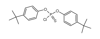 O,O-bis(p-tert.butylphenyl)chlorothiophosphate结构式