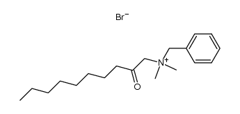 N-benzyl-N,N-dimethyl-2-oxodecan-1-aminium bromide结构式