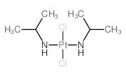 cis-Dichlorobis (isopropylammine)platinum(II) structure