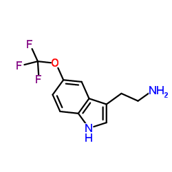 2-[5-(Trifluoromethoxy)-1H-indol-3-yl]ethanamine structure