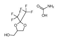 [2,2-bis(trifluoromethyl)-1,3-dioxolan-4-yl]methanol,carbamic acid Structure