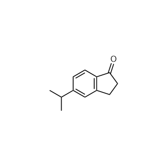 5-异丙基-2,3-二氢-1H-茚-1-酮结构式