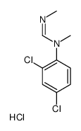 (2,4-dichlorophenyl)-methyl-(methylaminomethylidene)azanium,chloride Structure