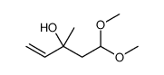 5,5-dimethoxy-3-methylpent-1-en-3-ol Structure