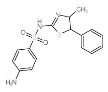 Benzenesulfonamide,4-amino-N-(4,5-dihydro-4-methyl-5-phenyl-2-thiazolyl)- picture