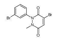 4-bromo-2-(3-bromo-phenyl)-1-methyl-1,2-dihydro-pyridazine-3,6-dione Structure