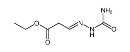 ethyl 3-[(aminocarbonyl)hydrazono]propionate Structure