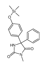 3-Methyl-5-phenyl-5-[4-[(trimethylsilyl)oxy]phenyl]-2,4-imidazolidinedione结构式