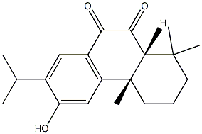 (5β)-12-Hydroxyabieta-8,11,13-triene-6,7-dione结构式