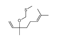 3,7-dimethyl-3-(methylsulfanylmethoxy)octa-1,6-diene Structure