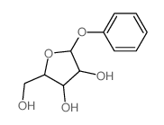 2-(hydroxymethyl)-5-phenoxy-oxolane-3,4-diol结构式