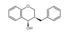 cis-3,4-dihydro-3-(phenylmethyl)-2H-1-benzopyran-4-ol Structure