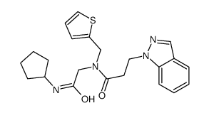 1H-Indazole-1-propanamide,N-[2-(cyclopentylamino)-2-oxoethyl]-N-(2-thienylmethyl)-(9CI) picture