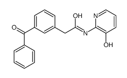 2-(3-benzoylphenyl)-N-(3-hydroxypyridin-2-yl)acetamide结构式