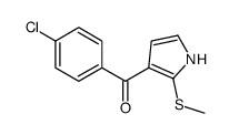 (4-chlorophenyl)-(2-methylsulfanyl-1H-pyrrol-3-yl)methanone结构式