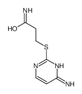 3-(4-aminopyrimidin-2-yl)sulfanylpropanamide结构式