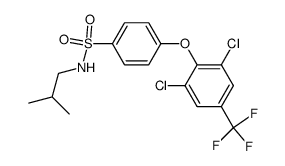 4-(2,6-Dichloro-4-trifluoromethyl-phenoxy)-N-isobutyl-benzenesulfonamide Structure