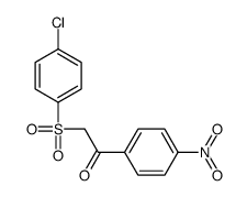 2-(4-chlorophenyl)sulfonyl-1-(4-nitrophenyl)ethanone结构式