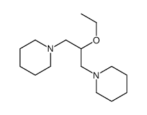 1-(2-ethoxy-3-piperidin-1-ylpropyl)piperidine Structure