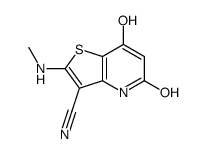 Thieno[3,2-b]pyridine-3-carbonitrile, 4,5-dihydro-7-hydroxy-2-(methylamino)-5-oxo- (9CI) picture