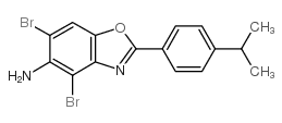 4,6-DIBROMO-2-(4-ISOPROPYLPHENYL)-1,3-BENZOXAZOL-5-AMINE picture