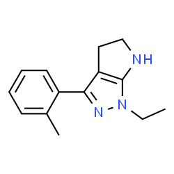 Pyrrolo[2,3-c]pyrazole, 1-ethyl-1,4,5,6-tetrahydro-3-(2-methylphenyl)- (9CI)结构式