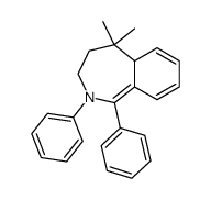 3,4,5,5a-Tetrahydro-5,5-dimethyl-1,2-diphenyl-2H-2-benzazepine Structure