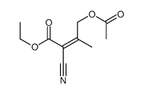 ethyl 4-acetyloxy-2-cyano-3-methylbut-2-enoate Structure