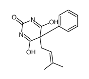 5-(3-Methyl-2-butenyl)-5-phenyl-2,4,6(1H,3H,5H)-pyrimidinetrione结构式