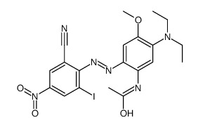 N-[2-[(2-cyano-6-iodo-4-nitrophenyl)azo]-5-(diethylamino)-4-methoxyphenyl]acetamide结构式