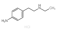 Benzeneethanamine, 4-amino-N-ethyl-, hydrochloride (1:1) structure