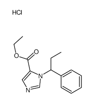 ethyl 3-(1-phenylpropyl)imidazole-4-carboxylate,hydrochloride结构式