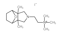 2-(3a,7a-dimethyl-1,3,4,5,6,7-hexahydro-octahydro-1H-4,7-epoxyisoindol-2-yl)ethyl-trimethylazanium Structure