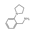 2-(1-吡咯烷基)苄胺结构式