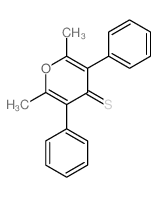 4H-Pyran-4-thione,2,6-dimethyl-3,5-diphenyl- structure