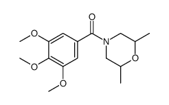 2,6-Dimethyl-4-(3,4,5-trimethoxybenzoyl)morpholine structure