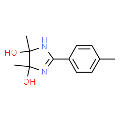 1H-Imidazole-4,5-diol, 4,5-dihydro-4,5-dimethyl-2-(4-methylphenyl)- (9CI) structure