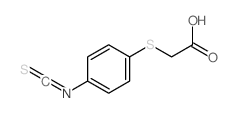 2-(4-isothiocyanatophenyl)sulfanylacetic acid结构式