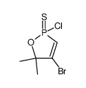 4-bromo-2-chloro-5,5-dimethyl-5H-1,2-oxaphosphole 2-sulfide结构式