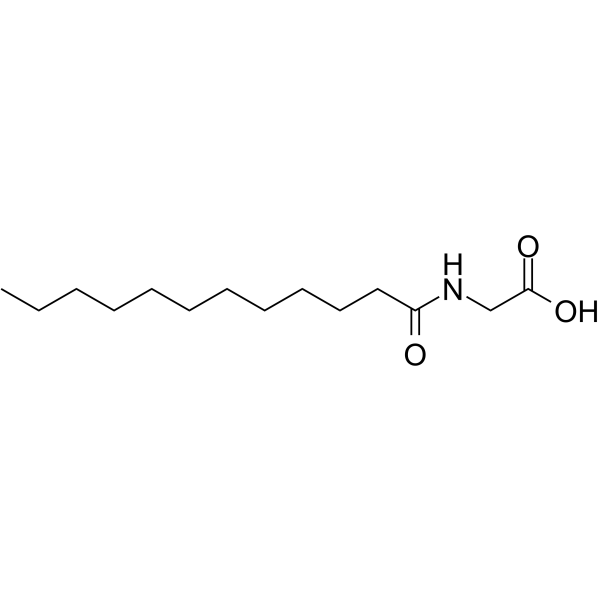 2-(dodecanoylamino)acetic acid structure