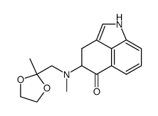 4-[N-methyl-N-acetonyl-(2',2'-ethylenedioxy)]amino-3,4-dihydro-1H-benzo[c,d]indol-5-one Structure