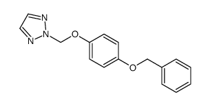 2-[(4-phenylmethoxyphenoxy)methyl]triazole结构式