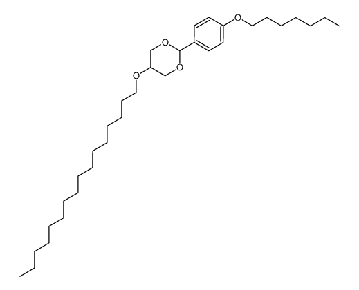 2-(4-(heptyloxy)phenyl)-5-(hexadecyloxy)-1,3-dioxane结构式