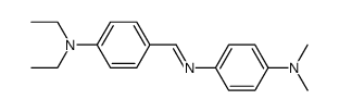 N-[4-(diethylamino)benzylidene]-4-(dimethylamino)aniline structure